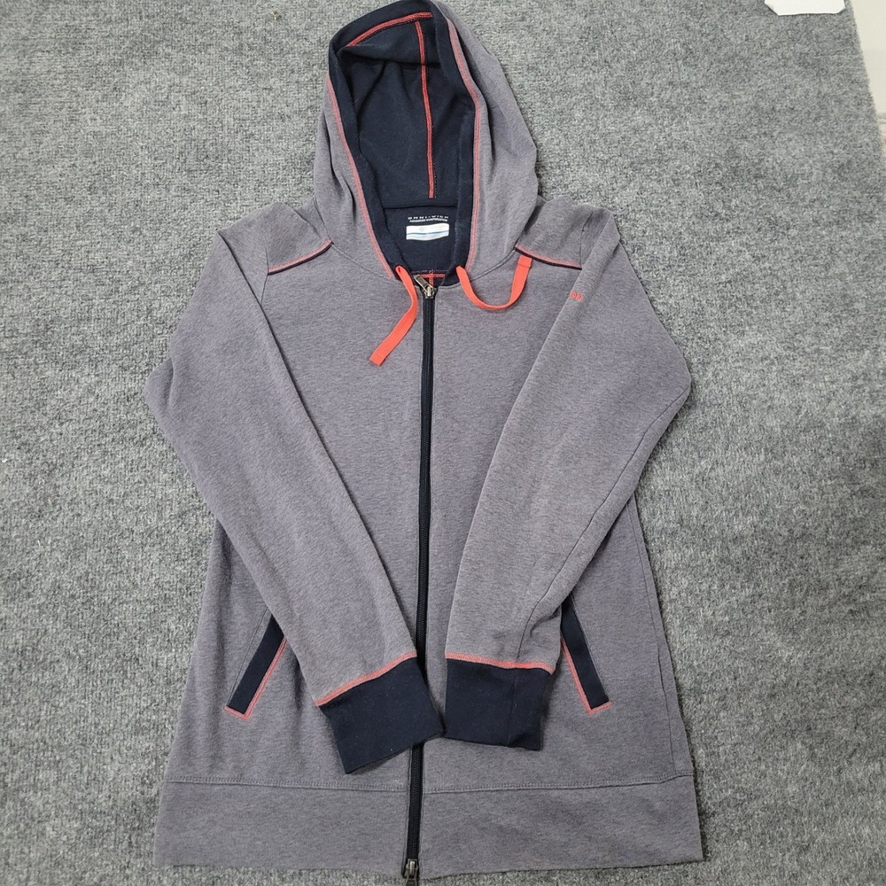 Columbia Hoodie Womens Size S Grey Omni-Wick Full Zip Active Outdoor Jacket